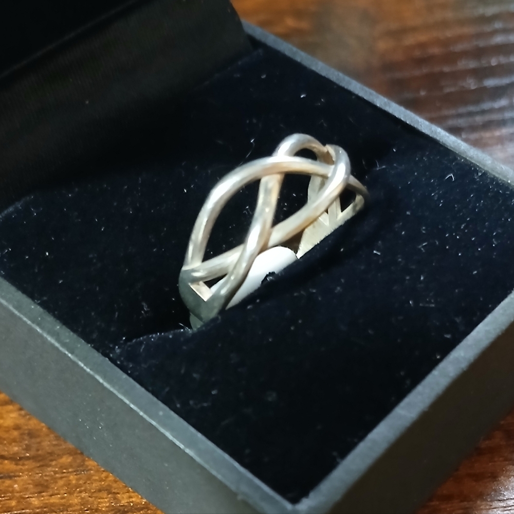 3 Strand Weave 925 Sterling Silver Ring💎 - Picture 3 of 9